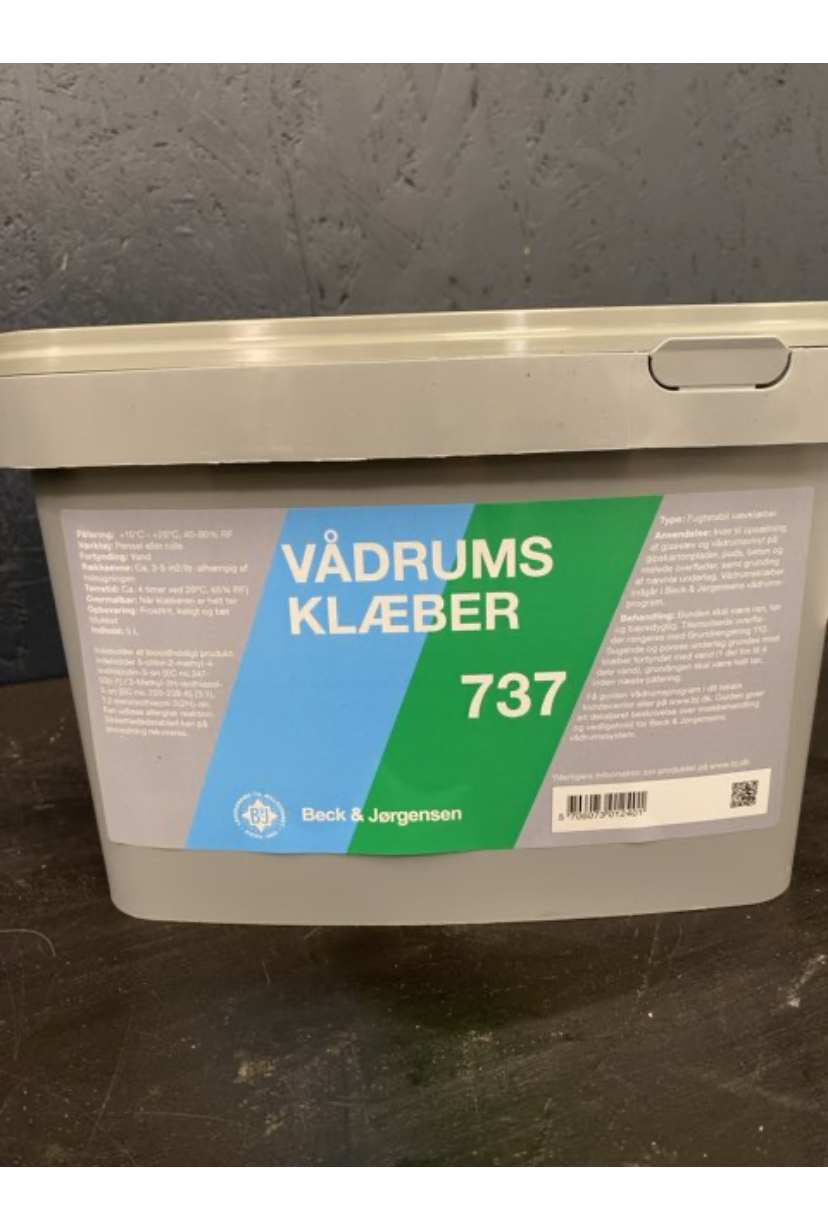 B&J Vådrumsklæber 737 5 liter